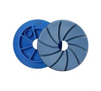 Roue de ponçage en marbre de 12,7 cm pour polissage de sol en béton, utilisation humide avec machines à bords automatiques avec bord biseauté pour un fonctionnement fluide (grain 50)