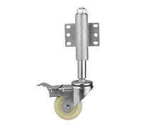 Roue De Portail De 3 Pouces, Hauteur De RéGlage, Roulette Pivotante à Ressort, Capacité De Charge De 110lb
