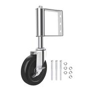 Roue de portail en caoutchouc pour une utilisation à la ferme et au jardin avec rotation à 360 degrés et design à ressort pour plus de stabilité Roulettes de portail réglables