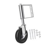Roue de portail robuste avec roulettes pivotantes à 360° - Accessoire pour jardin, ferme et clôture - Utilisation quotidienne décontractée