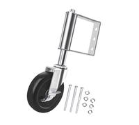 Roue de portail robuste avec roulettes pivotantes à 360° - Accessoire pour jardin, ferme et clôture - Utilisation quotidienne décontractée