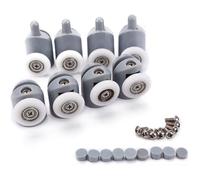 Roue de porte de douche - Galet ajustables - Dual Rouleau - Salle de Bain 23mm