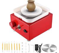 Roue de Poterie Électrique, 2000RPM Mini Tour de Potier,Outils d'artisanat Bricolage Céramique Bricolage, 6,5 cm à 10 cm Plateau