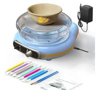 Roue de poterie électrique avec pédale, vitesse réglable, plateau tournant amovible, kit complet de poterie à faire soi-même pour débutants et usage domestique