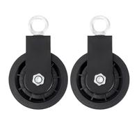 Roue de poulie de gymnastique - Poulies de fitness en acier robuste 2 pièces, matériel d'entraînement musculaire, blocs de levage de grues à rouleaux lisses | Accessoire fiable pour équipement