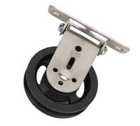 Roue de Poulie, Poulie Pivotante, Résistante à la Rouille, Rotation Bidirectionnelle à 360 Degrés, Empêche la Corde de Se Tordre pour Tirer vers le Bas (Plastiques)