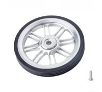 Roue de poussée de 85 mm compatible avec Brompton, fabriquée en alliage d'aluminium découpé CNC avec finition anodisée antirouille et anneau en caoutchouc résistant aux déchirures de 5 mm d'épaisseur