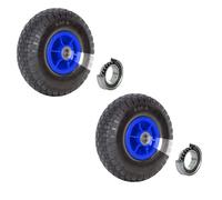 Roue de Poussette Camion à Air Rechange 3.00-4 260x85 MM Roulement à Bille 2 Pcs