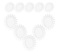 Roue de Présentation de Vernis à Ongles en Plastique, 10 Pièces Ovales | Comparaison Précise des Couleurs, Guide Visuel Fiable, Usage Salon et Maison, pour Techniciens et Étudiants