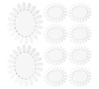 Roue de Présentation Nail Art Ovale, 10 Pièces en Plastique, Support | Guide Visuel, Résiste à Flexion, Limite les Écarts de Couleur, Usage Salon et Maison