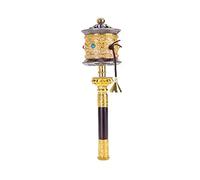 Roue de prière bouddhiste à main, avec écritures bouddha qualité supérieure, for se détendre, prier, méditer