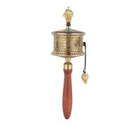 Roue de prière bouddhiste, Moulin à prières, Moulin à prières miniature portatif bouddhiste tibétain Om Mani Padme Hum avec parchemin