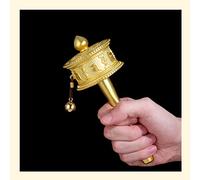 Roue de prière bouddhiste, roue tibétaine, fabriquée à la main, en cuivre, Mantra, autel décoratif, Religion, bouddha(C,1)
