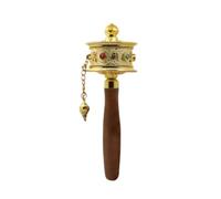 Roue de prière bouddhiste tibétaine en cuivre, pour prière, méditation, guérison, relaxation (style 2)