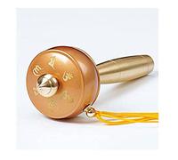 Roue de prière tibétaine, Bouddhiste à Main for la prière, la bénédiction, la méditation, la Relaxation, Le Yoga, 1 pièce(Gold)