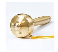 Roue de prière tibétaine, Bouddhiste à Main for la prière, la bénédiction, la méditation, la Relaxation, Le Yoga, 1 pièce(Brass)