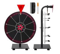 Roue de prix - 10 emplacements Tabletop Roulette Wheel of Fortune Spin Wheel of Fortune 30,5 cm Tournez la roue avec un marqueur Dry Erase et une gomme 10 emplacements Tabletop Roulette Wheel of