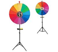 Roue de Prix de 24 Pouces 14 emplacements Couleur Faites Tourner la Roue avec trépied réglable marqueurs effaçables à