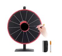 Roue de prix rotative avec support - 61 cm, 14 emplacements, comprend un marqueur effaçable à sec et une gomme, idéal pour les événements, les jeux, les promotions