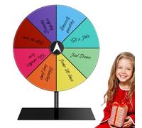 Roue de Prix rotative - Tableau Acrylique effaçable à Sec, Jeu de Hasard réutilisable, présentoir coloré | Roulette pour fêtes, Festivals, salles de Classe, réunions annuelles, réunions