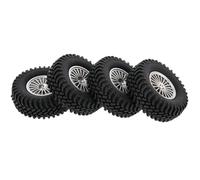 Roue de RC pour Axial pour SCX10 D90 D110 pour Tamiya CC01 1:10 RC Rock Crawler 4 PCS 98mm 1,9 Pouces Pneus en Caoutchouc pour Voiture