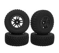 Roue de RC pour Traxxas pour Slash 4x4 2WD pour HSP pour Tamiya pour HPI pour Kyosho Modèle De Voiture Pièces pour 1/10 Camion Parcours Court Pneus RC