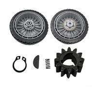 Roue de rechange complète pour tondeuse à gazon Honda HRR216 HRS216 HRT216 avec kit d'engrenage à 12 dents, comprend des clips, des ressorts et des clés de transmission (2 pièces avant et arrière + 1