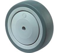 Roue de rechange D.125mm Tgf.100kg Gum.grise D.8mm moyeu 36,5mm BS ROLLES