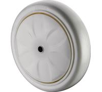 Roue de rechange D.150mm Tgf.650kg Ku.weiß D.12,5mm moyeu 59mm BS ROLLEN