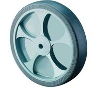 Roue de rechange D.200mm Tgf.220kg Gum.grise D.20mm moyeu 60mm BS ROLLEN