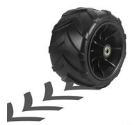 Roue de rechange en polyuréthane de 17,8 cm avec double roulement pour chariot pliable Convient pour l'herbe, le sable, la boue ou le terrain (3)