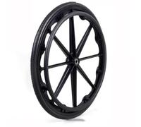 Roue de rechange for fauteuil roulant 22 pouces, accessoires de roue arrière for fauteuil roulant 24 x 1 3/8, pièces de rechange for roue à pneu solide for fauteuil roulant, non gonflable, roulement :