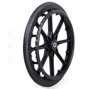 Roue de rechange for fauteuil roulant, accessoires de roue arrière for fauteuil roulant, pièces de rechange for roue à pneu solide for fauteuil roulant, non gonflable, roulement : 12 mm (couleur : 1 p
