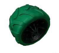 Roue de rechange pour chariot de camping 17,8 x 10,2 cm, convient pour chariot de plage et de jardin, et mémoire élastique (noir vert)
