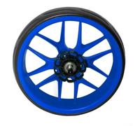Roue de rechange pour chariot de golf de 25 à 5 cm de diamètre avec axe de 10 mm offrant un fonctionnement fluide et silencieux, convient à différents modèles de voiturettes de golf (bleu)