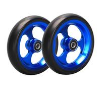 Roue de rechange pour fauteuil roulant de sport - Moyeu en aluminium, non gonflable, pneus PU antidérapants, roulement 8 mm/5/16, paire de roues avant