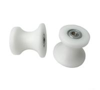 Roue de rechange pour machine abdominale AB Coaster - Poulie en acier inoxydable 608ZZ avec boîtier en plastique, longueur 46,7 mm, trou de montage 8 mm, convient pour tube circulaire de 38 mm de