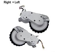 Roue de rechange pour Q7 Series - Roulette gauche et droite pour aspirateur robot - Compatible avec les modèles Q7M5 Plus Q7L5 Q7B Q7T - Pneu pour pièce de rechange pour la maison (L+R)