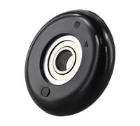 Roue de rechange pour rameur de 43 mm, poulie à roulement en nylon et en acier pour équipement de fitness et sièges de vélo d'appartement, design de rouleau lisse et stable (1 pièce)