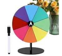Roue De Récompense - Jeu De Rotation De Table Avec Support, Roue De Fortune Colorée Effaçable À Sec, Tableau De Décision Réutilisable Pour Fête, Carnaval, Activité Amusante Et Interactive | Anniversai