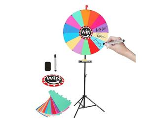 Roue de Récompense Outil Réglable Portable Drôle Roue Compacte pour Les Jeux de Carnaval et les Fêtes en Salle de Classe, Shopping Evénements et Maison pour Intérieur Extérieur