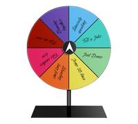 Roue de récompense, spinner de roue, Jeu de roue de Fortune acrylique, Roulette Tabletop Game pour les expositions Carnivals Festival Classrooms Fêtes