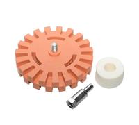 Roue de Retrait d'autocollant - Disque de Gomme en Caoutchouc - Outil de Retrait de Colle - Roue pneumatique à Grande Vitesse de Taille Standard - Outil de Retrait Efficace de la Colle pour la