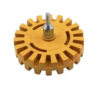 Roue de retrait de rayures, disque en caoutchouc de 10,2 cm, gomme avec adaptateur pour perceuse, dissolvant efficace de décalcomanies et d'autocollants, sans danger pour la peinture automobile pour
