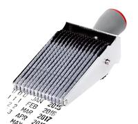 Roue de rouleau d'estampage de date : réglable à 14 chiffres, tampon en caoutchouc, numérique | Imprimez clairement le tampon de date multi-usage pour l'étiquetage d'adresse bricolage, travail