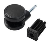 Roue de roulette 2-1/2 99241 noire facile à installer plastique de haute qualit