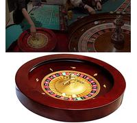 Roue de Roulette, Roulette de Luxe en Bois 18 Pouces, Roulette Jeu Massif avec Double zéro, Accessoire Bureau, Indispensable for Une soirée