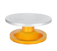 Roue de sculpture en plastique, 9,8 pouces, roue de cerclage de poterie antidérapante, mode argent, outil de poterie en céramique pour la pulvérisation de peinture et les projets