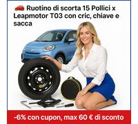 Roue De Secours 15 Pouces Leapmotor T03 ✅ Avec Cric, Clé Et Sac ️