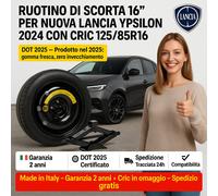 Roue De Secours 16" Pour Nouvelle Lancia Ypsilon 2024 Avec Cric 125/85R16